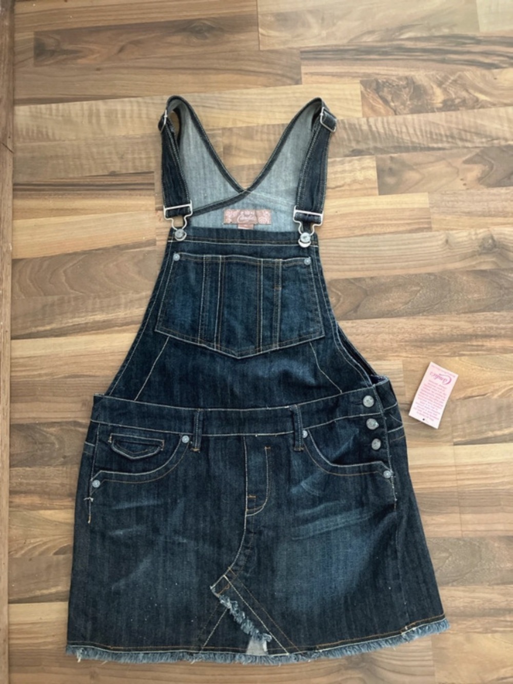 Candies Y2K Dark Denim Overalls Dress Sz XL NWT